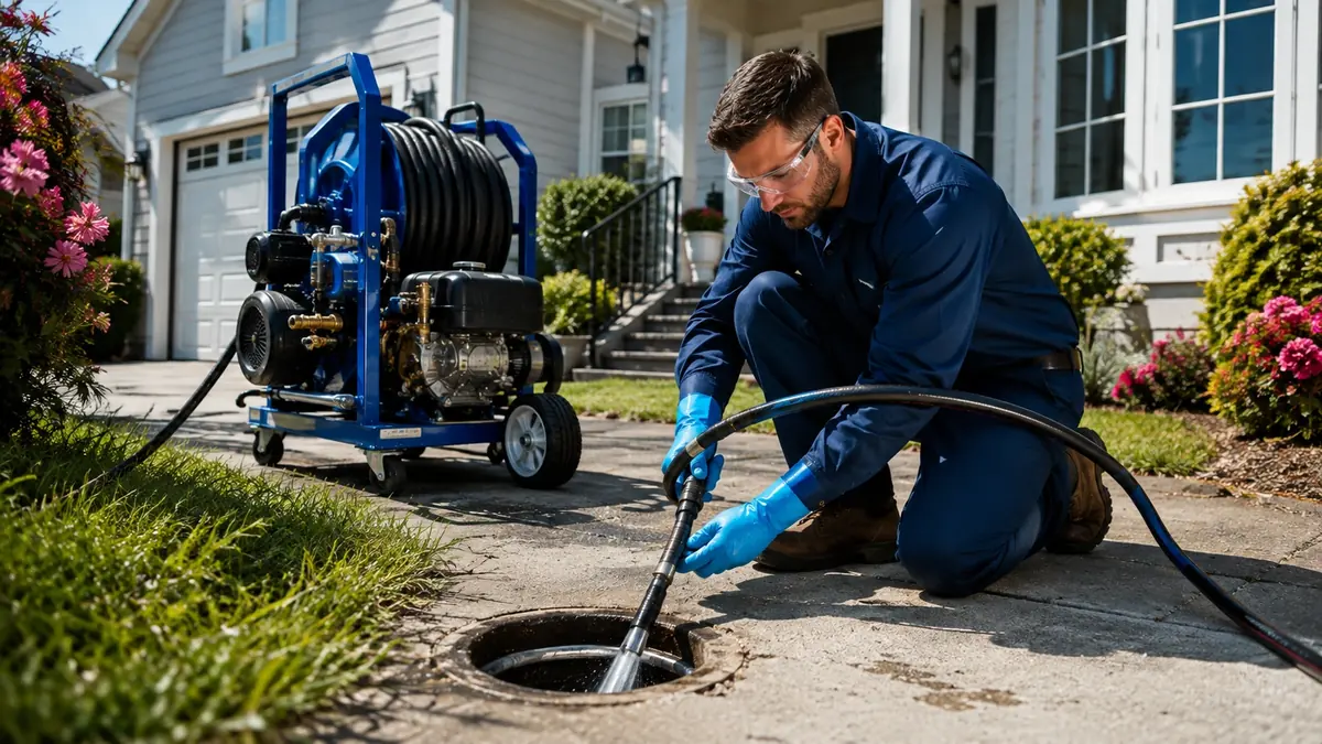 Residential Hydro Jet Drain Cleaning in Alhambra