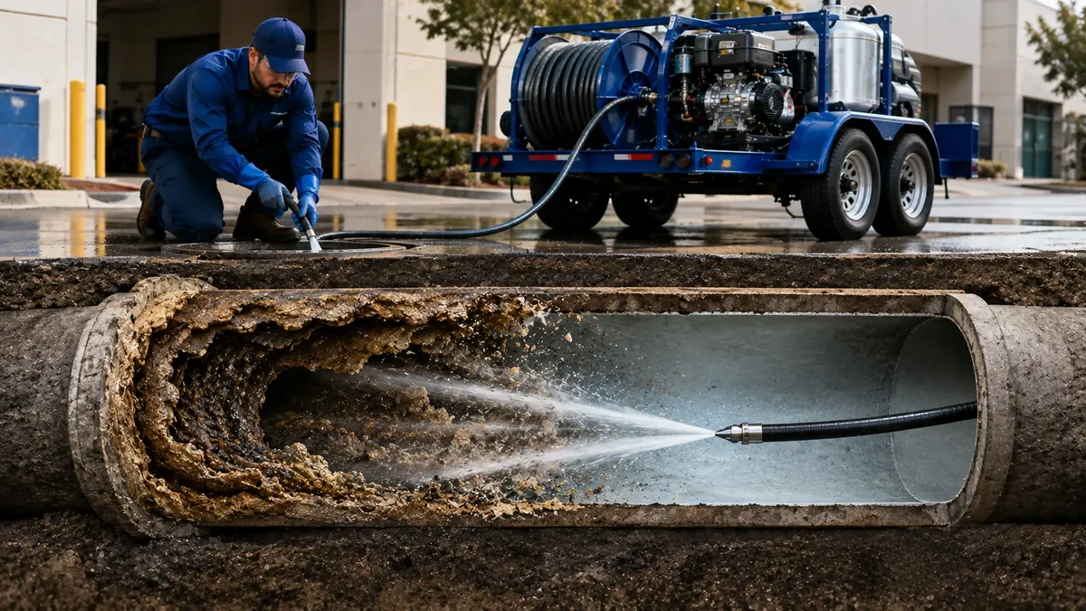Sewer Pipe Descaling in Alhambra
